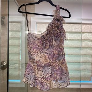 Bebe one shoulder top XS